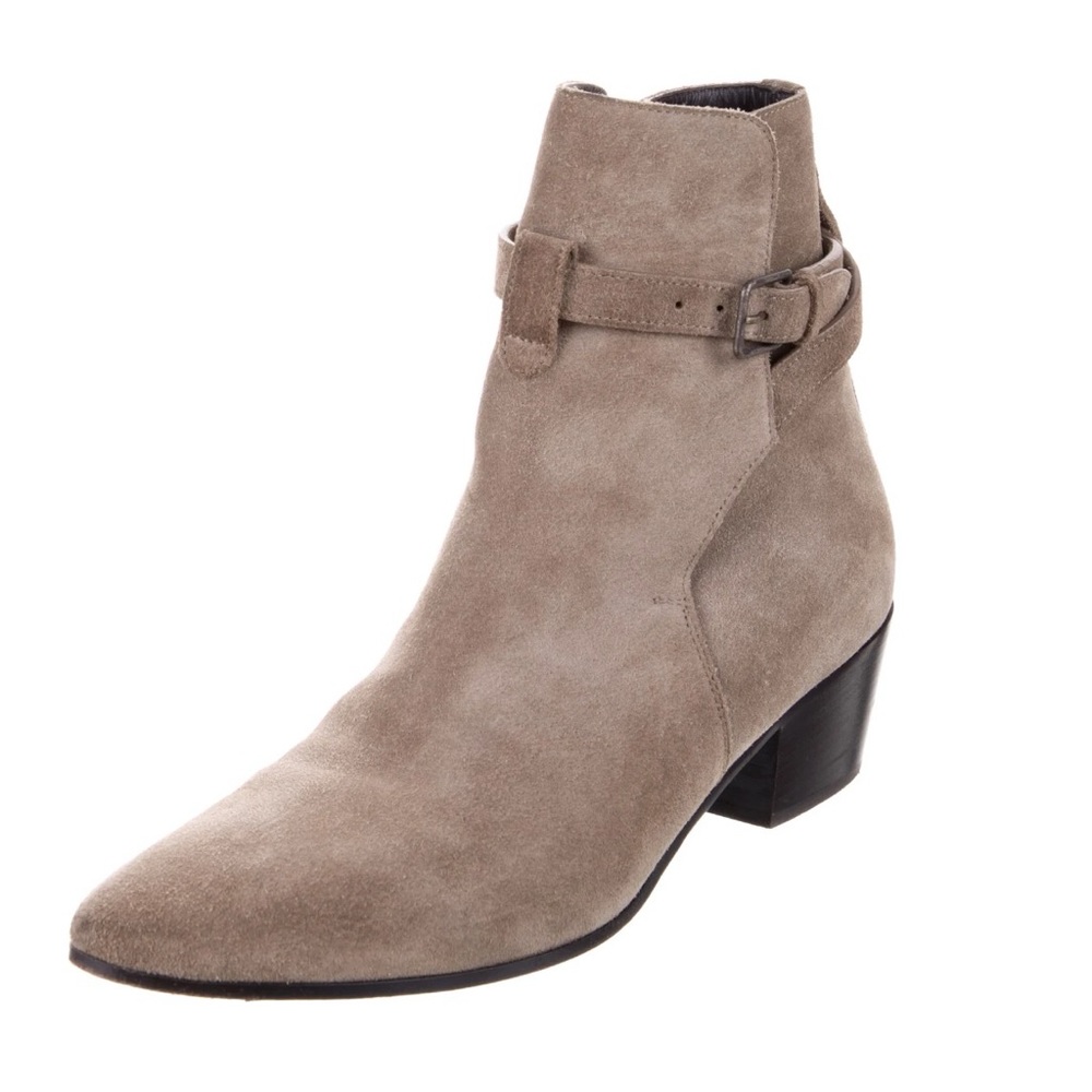 Women’s Saint Laurent Suede Moto ankle boots size 39.5